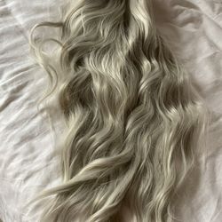 Long Blonde Curly Hair Wig 