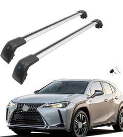 MotorFansClub - Roof Racks / Cross Bars for Lexus UX Models - Silver/Black