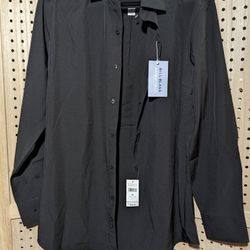 Black Dress Shirt Men's 