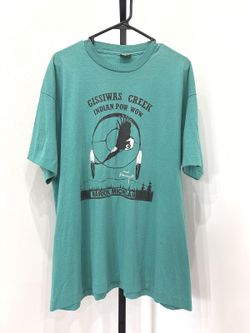 Gissiwass Creek Indian Pow Wow Graphic T-Shirt Michigan Vintage