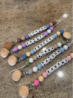 Custom pacifier name  clips