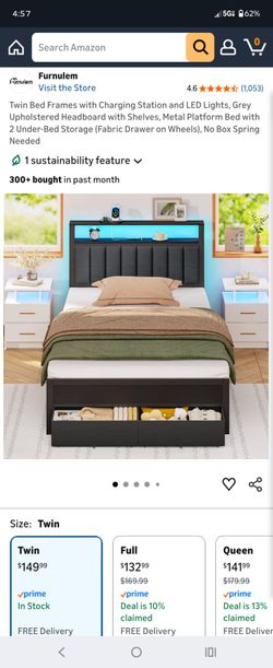 New TWIN BED FRAME in BOX