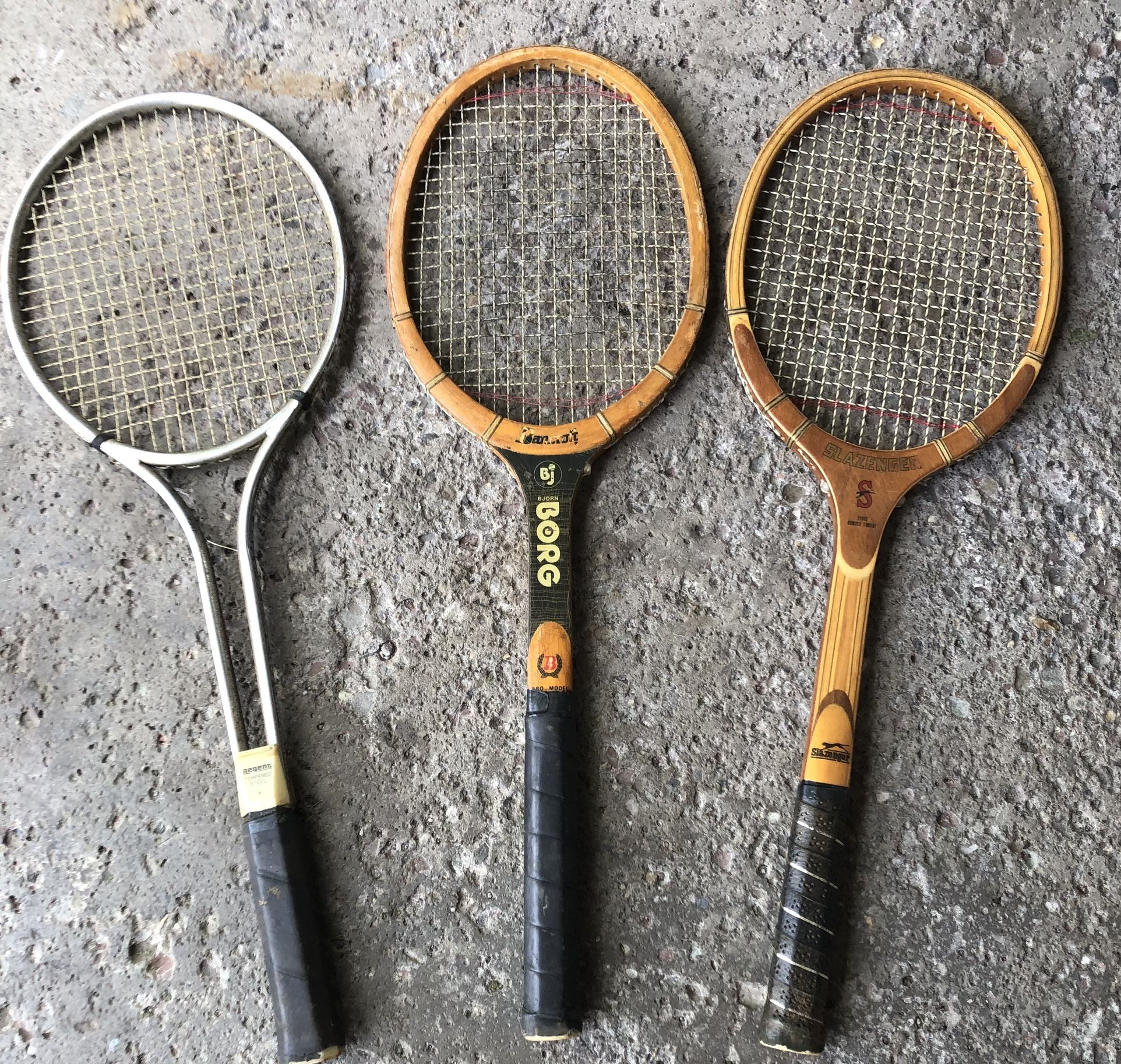 Vintage tennis rackets 1970’s