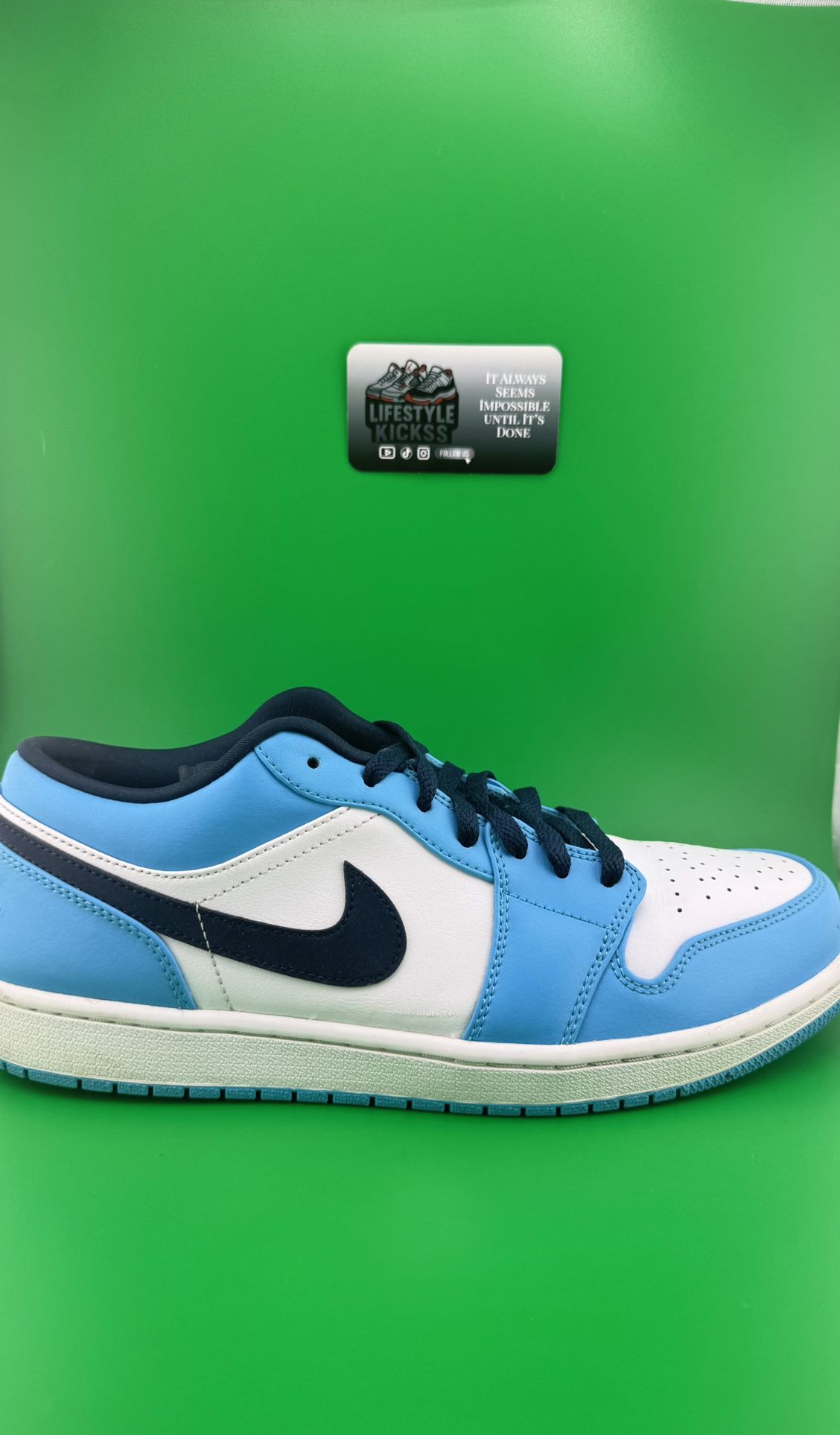 Jordan 1 Low UNC PreOwned Replacement Box Size 11.5
