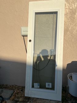 Impact composite door 30x79 with clear glass