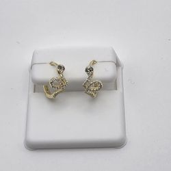 Moissanite Snake Huggie Earrings | Solid S925 Silver