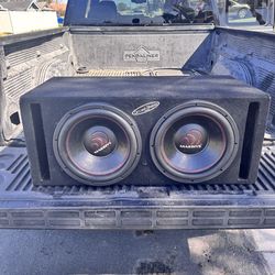 Dual 12” subwoofer with box