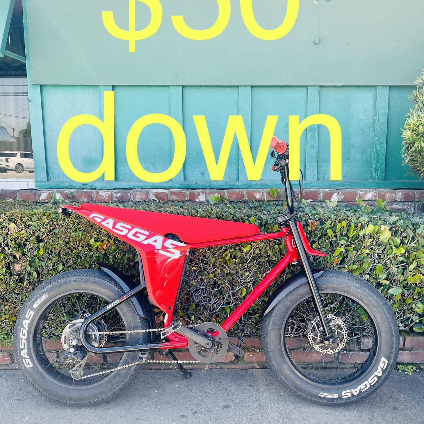 💰$50 Down ⚡️ Gas Gas Racing Red Moto 2 Electric E Bike 🚴 ⚡️ 