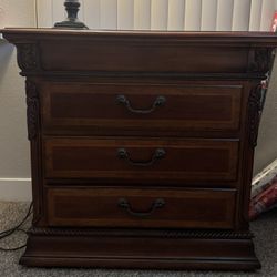 Wood Nightstand 