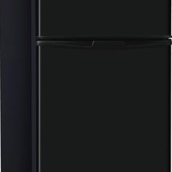 RCA - 2-Door - Compact Refrigerator/Freezer - Reversible Doors - Adjustable Thermostat - 3.2 Cu. Ft. - Black,