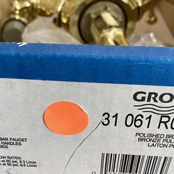 Grohe 31061R00 Polished Brass Kitchen  And Bar Centerset