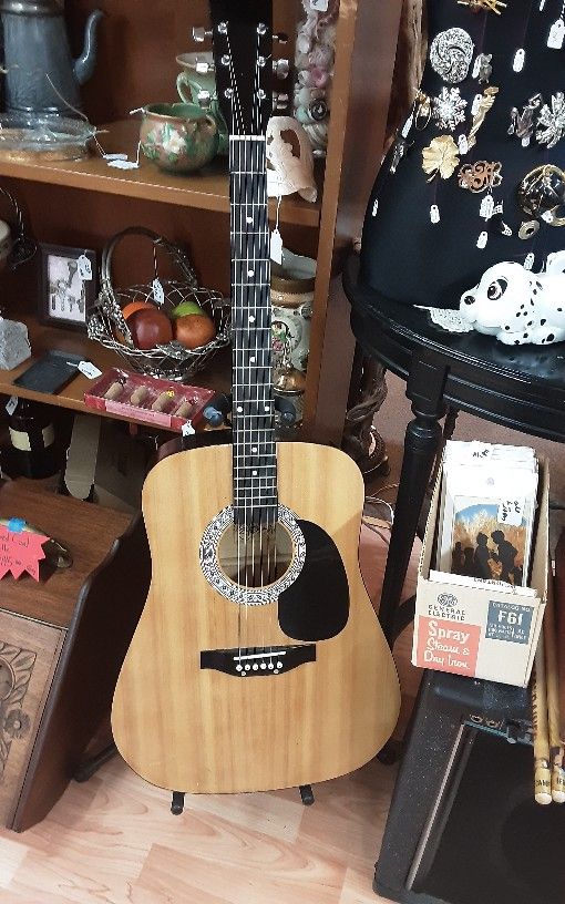 Burswood Accoustic Guitar- Located In Shelton
