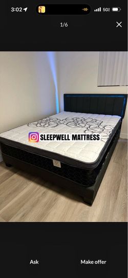 New Queen bed frame with Matress