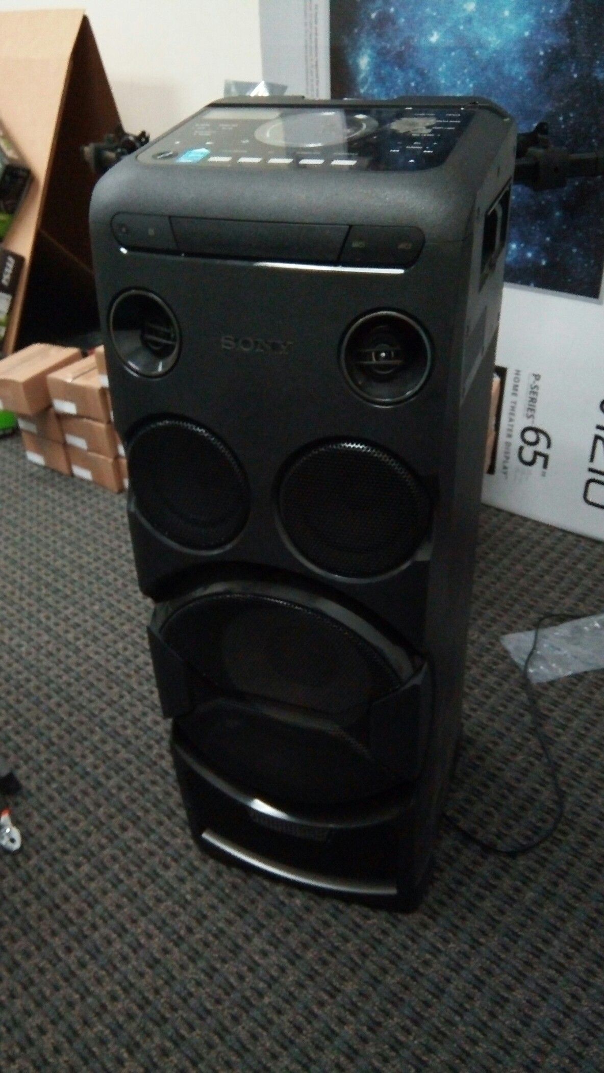 Used Sony MHC-V77W High Power One Box Party Music System with Built-In Wi-Fi (2017 Model)