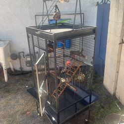 Set Of Two Bird Cages