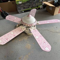 Girls Room Fan With Light