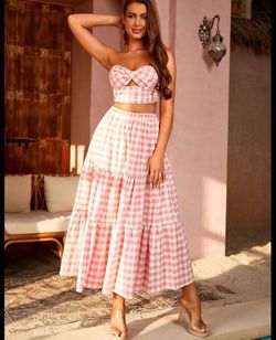 Print Cut Visit > Out Tube Top & Ruffle Hem Skirt Set size S