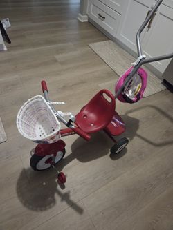 Radio Flyer Tricycle And Helmet