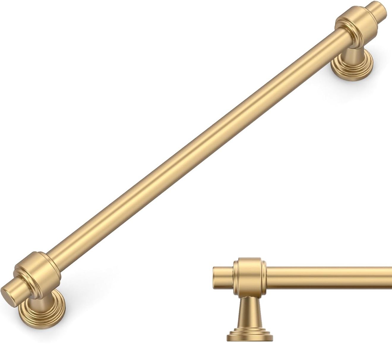 Amerdeco 10 Pack Champagne Bronze Cabinet Pulls 7.5 Inch