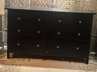 Ikea Hemnes black solid wood