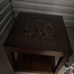 Jofran Grey Mosaic End Table (good Condition)