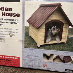 Wooden Dog House – Brand New in Box