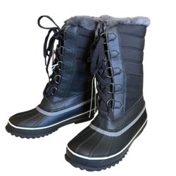 JBU By Jambu Black Sabine Faux Fur Tall Boots Size 7