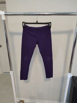 the children's place purple legging cotton girls size L(10/12)