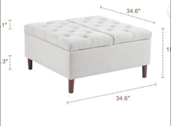 Grey ottoman