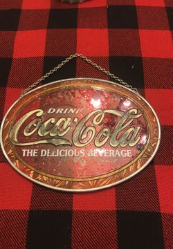 Coca Cola Glass Sun Catcher