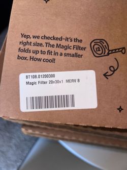 6- 20x30x1 magic air filters