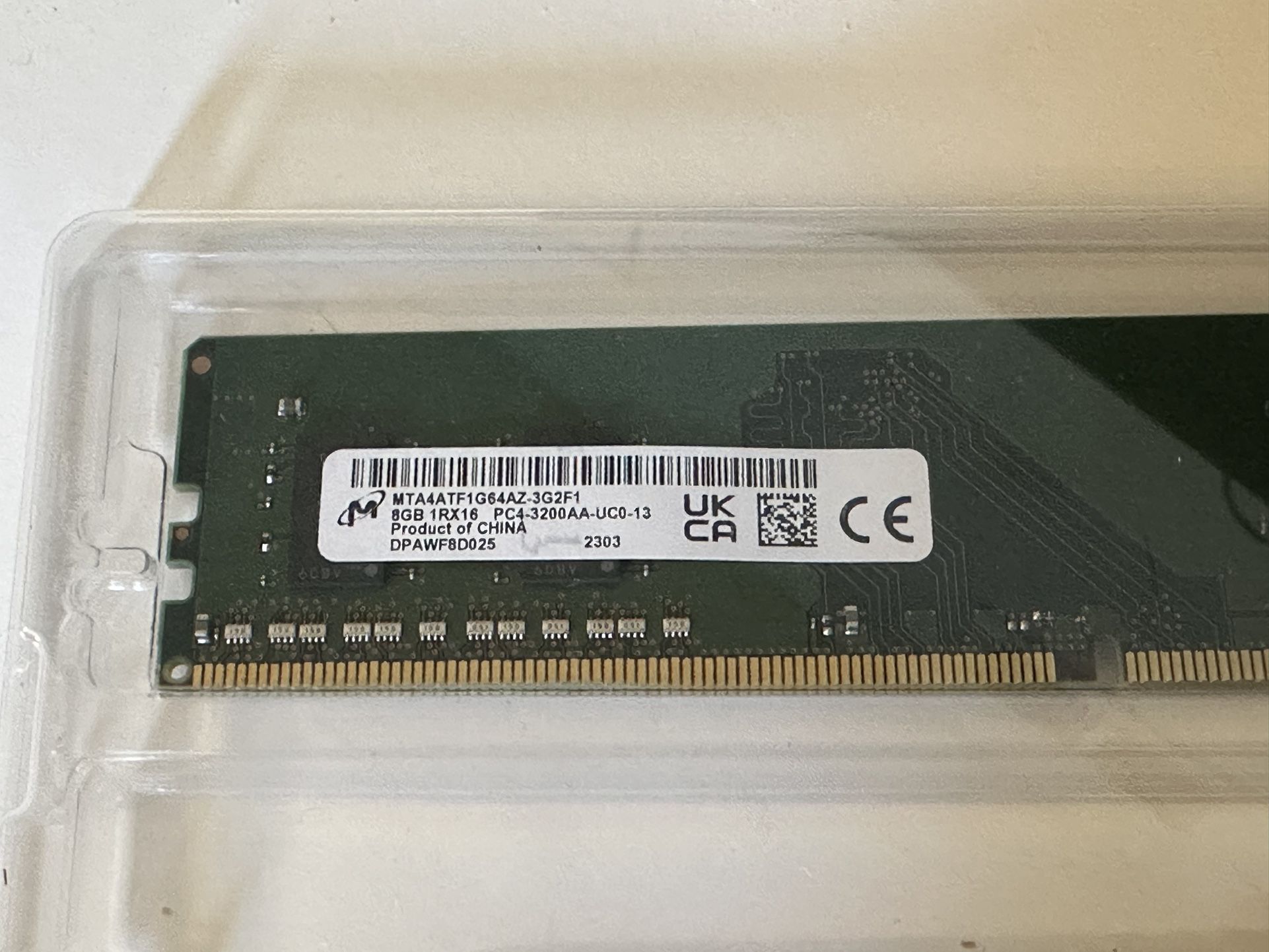 8 GB DD4 3200MHz RAM - OEM MicronPC Memory from Dell Inspiron 3020