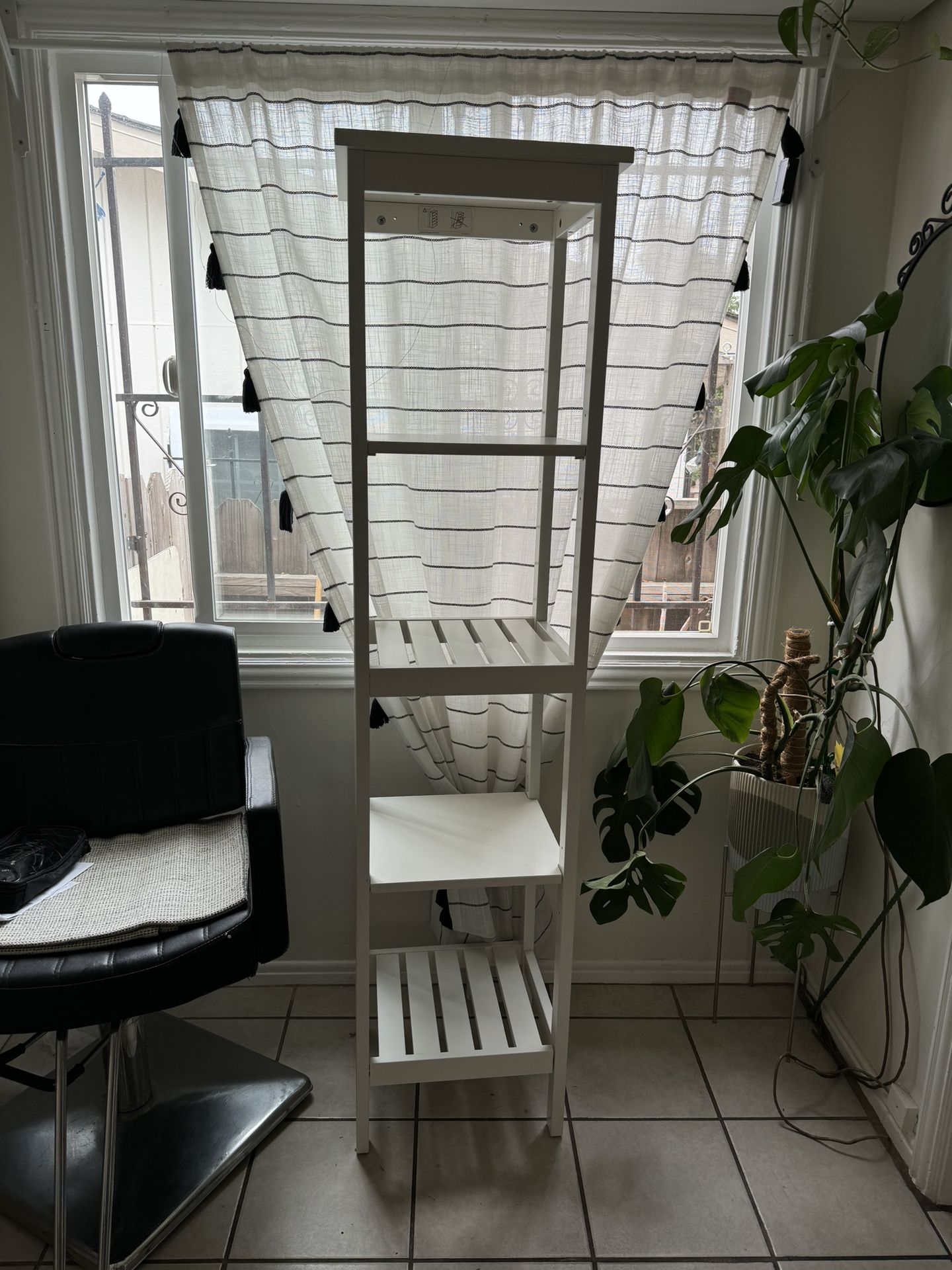 $70 IKEA Shelf unit, white, 16 1/2x67 3/4