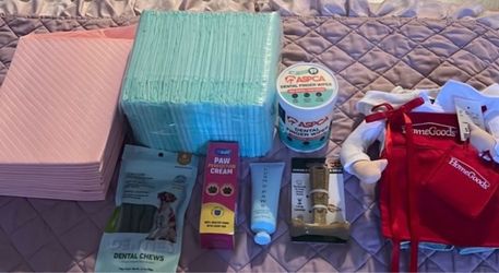 Dog Care Bundle – Pads, Treats, Grooming Supplies