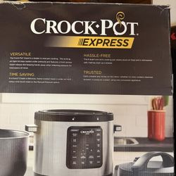 Crock-Pot  Multi-Use Express Crock Programmable Slow Cooker and Pressure Cooker with Manual Pressure, Boil & Simmer, Stainless Steel