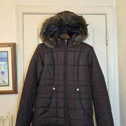 Faded Glory  Brown Winter Jacket Womens M (8-10)