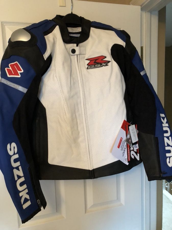 Pilot leather motorcycle jacket . Suzuki ( Gsxr )