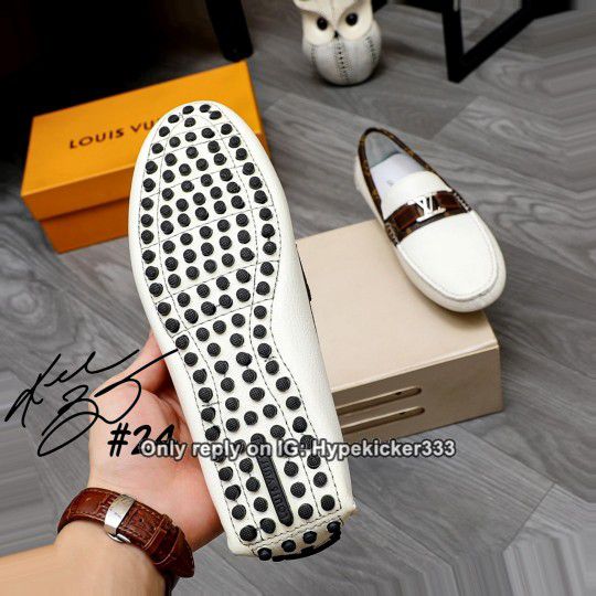 ins】Louis Vuitton men's leather shoes ACE dress to attend the