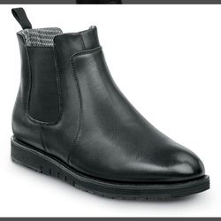 Black Leather Soft Toe Boot