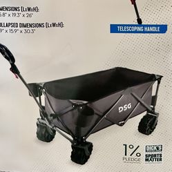 Outdoor Wagon. - New- Heavy Duty- Folding 