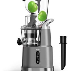 SiFENE Whole Fruits Cold Press JuicerMachines, 4.3 inch and 110mmPowerful Wide Mouth Slow Masticatin