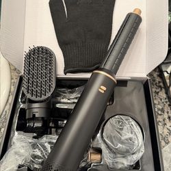 5-in-1 Hair Dryer Brush & Styler – Curling, Straightening, Volumizing Tool