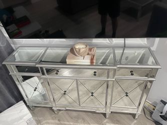 Mirror buffet vanity coffee table
