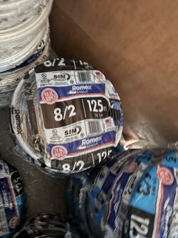 romex 8/2 125ft 200$