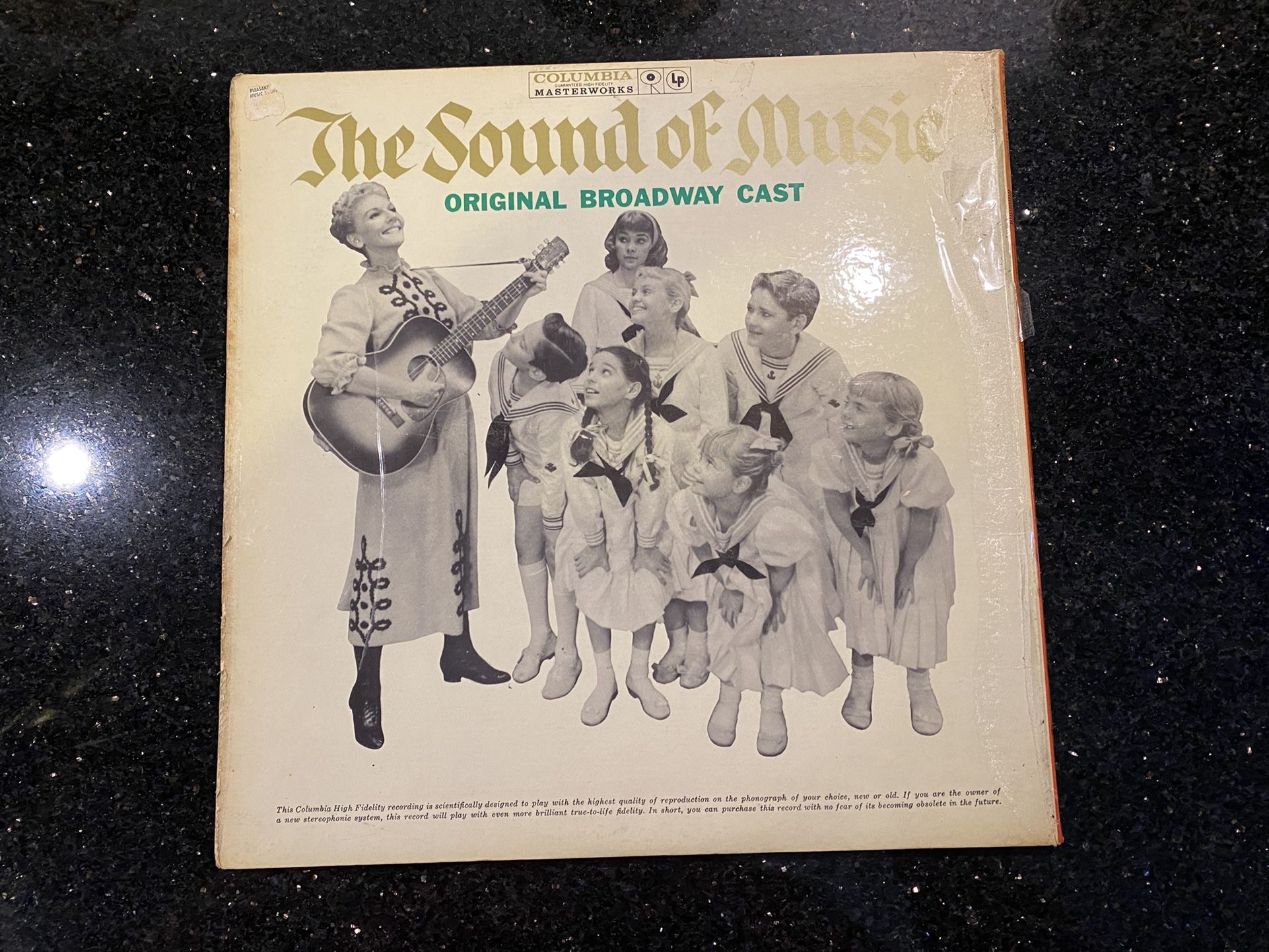 The Sound of Music Broadway Cast LP, Original Recording, Cast Recording