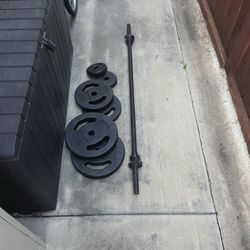 Weight  Set With  Bar