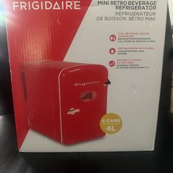 Frigidaire Mini Personal Fridge, Red 