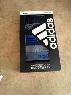 Brand New 4-pack Stretch Cotton XL Boxer Briefs Adidas