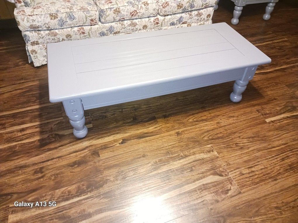 2 Wooden Tables 1 Mirror