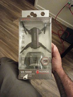 Voyage Aeronautics 7 Inch HD Streaming Drone with Wide-Angle Lens in Black